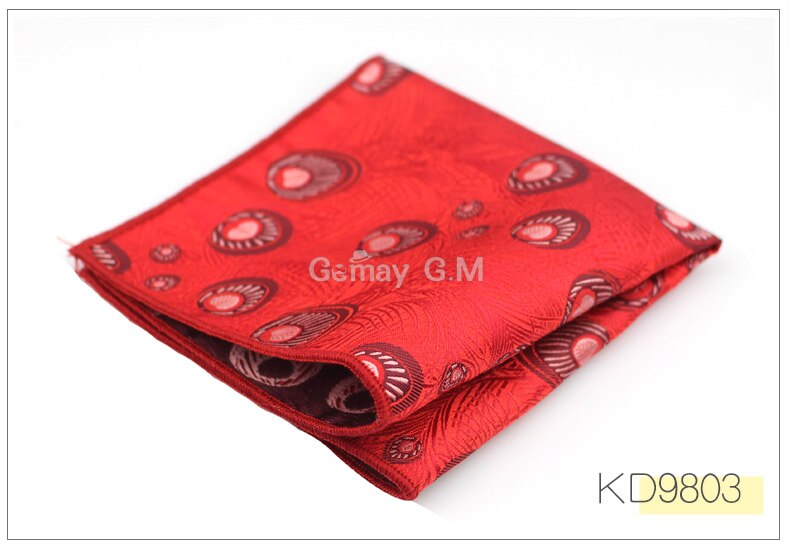 Heren pochet multicolor bruidegom zakdoek jacquard geweven zakdoek merk klassieke bruiloft: Kd9803