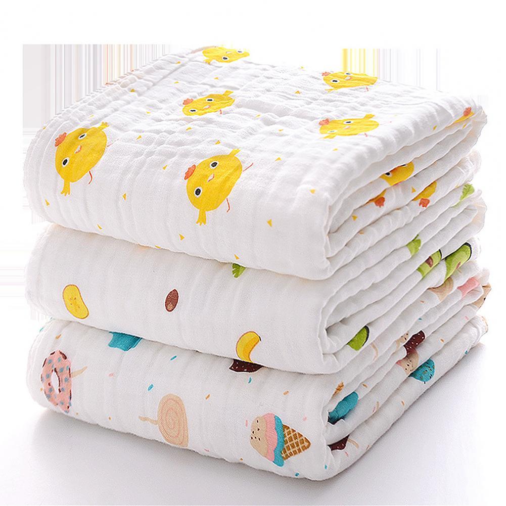 110cm x 110cm x 0.5cm cobertores de swaddling dos desenhos animados requintado pele-amigável algodão swaddle para cobertores macios infantis do bebê para camas