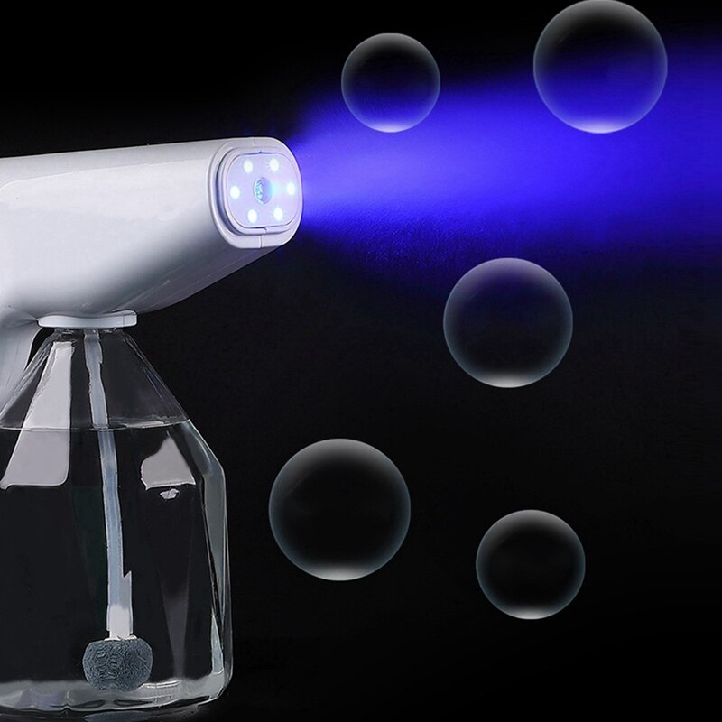 1200M Draadloze Nano Verneveling Fogger Machine Blauw Licht Nano Stoom Elektrische Sproeier Batterij Desinfectie Huishouden