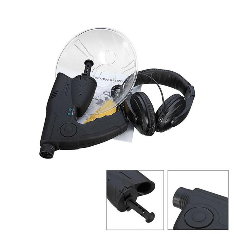 Outdoor 8X Zoom Monocular Digital Sound Collector Headphone Monocular Telescope Sound Recorder Sound Collector Tool