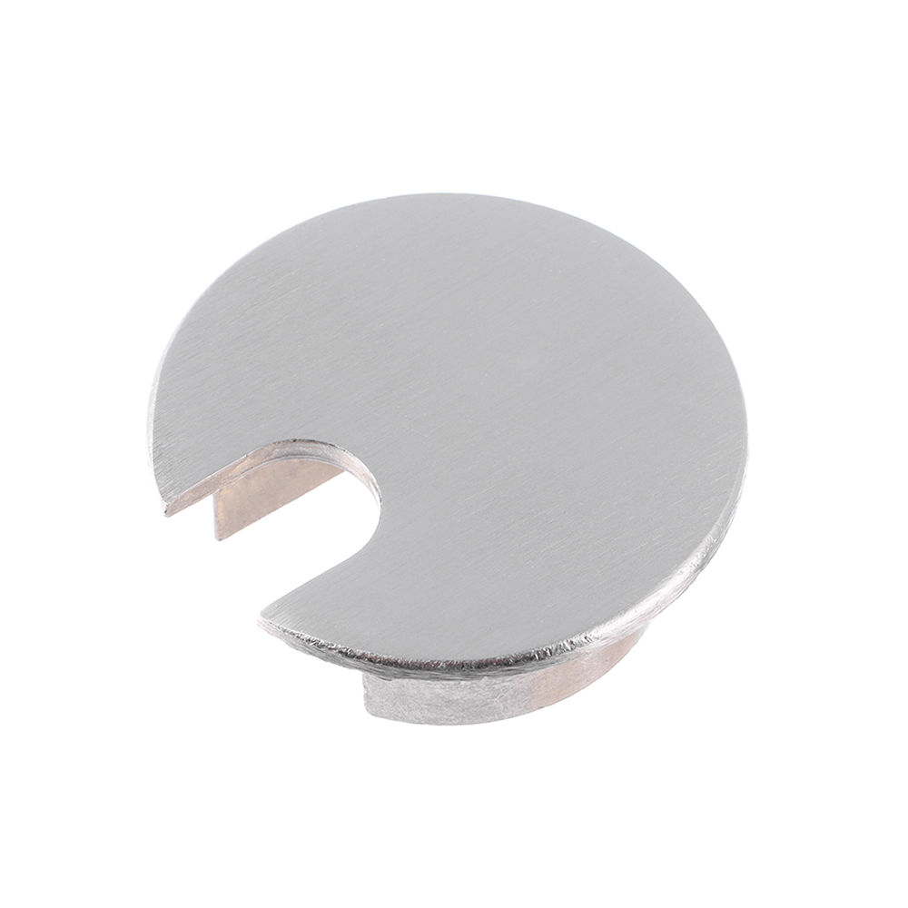 Cache-trou de fil de Table de bureau, œillet d&#39;ordinateur, sortie de câble de Table, bouchon anti-poussière, organisateur de fil, boîte de ligne, pince de câble: Brushed Nickel