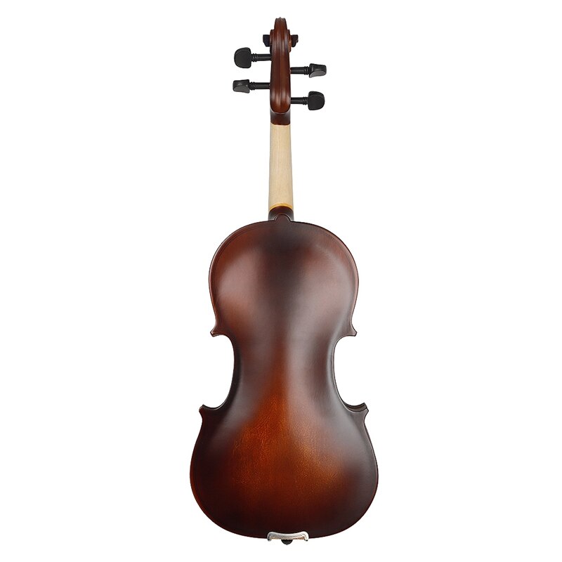 4/4 Full Size Matte Retro Ebony Acoustic Violin Fiddle with Case Bow