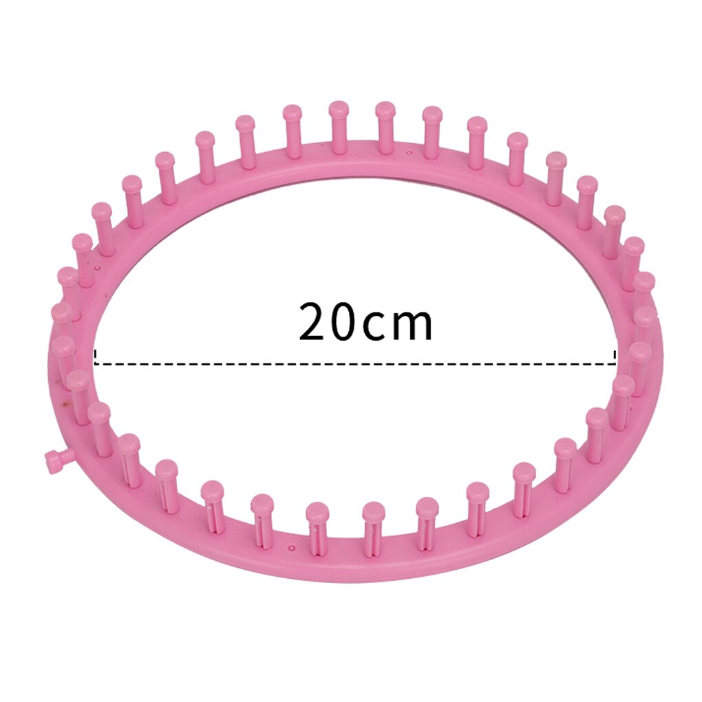 4pcs Weaving Loom Knitting Knitter Kit Plastic Scraf Hat Bags Maker Craft Round DIY Knitting Loom Tools Kit Random Color