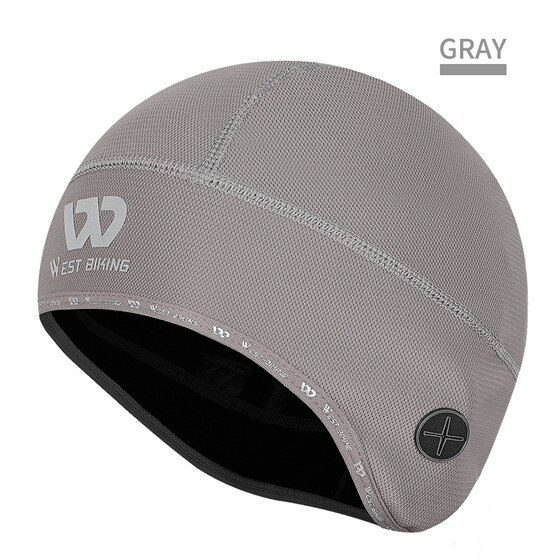 WEST BIKING Winter Ski Mask Cycling Skiing Running Sport Training Face Mask Balaclava Windproof Soft Keep Warm Full Face Mask: Gray Cap