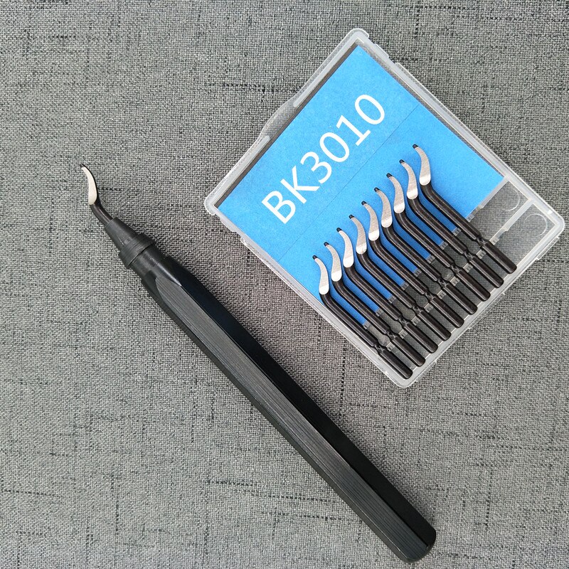 10PCSRapid Stahl Dreh Klinge BS1010 BS1018 BK3010 BS1012 Klinge Kunststoff Kupfer Aluminium Ecke Riss Entgraten Trimmen prozess