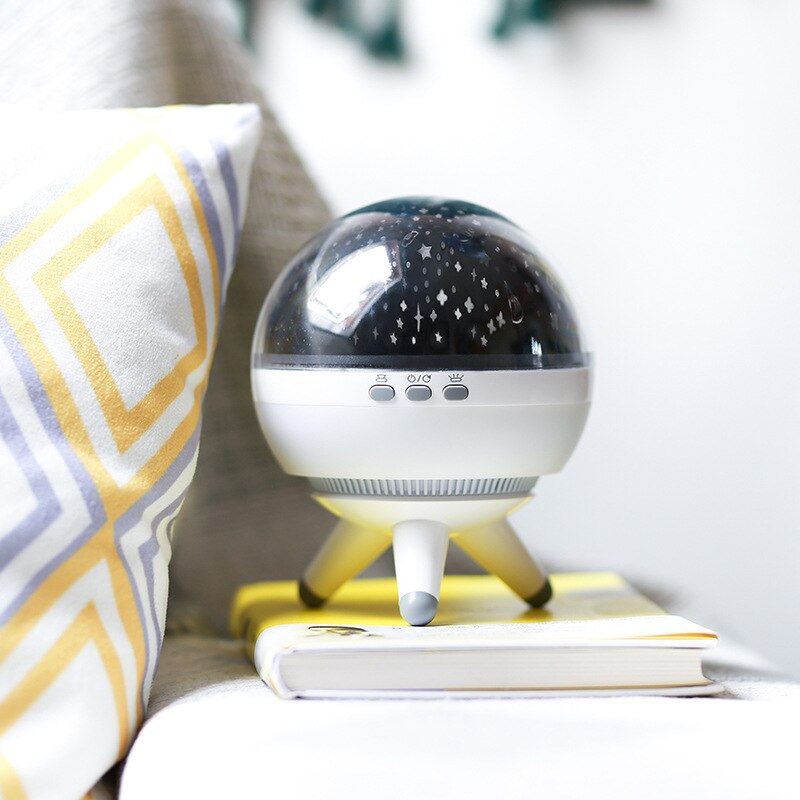 JOSOCCO Led Nachtlampje Roterende Projector Spin Sterrenhemel Star Master Kinderen Kids Baby Slaap Romantische Led USB Lamp Projector