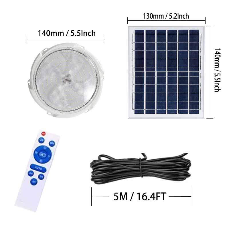 1 Juego de luces LED solares para balcón, iluminación para exteriores, jardín, porche, Control remoto de ahorro de energía, luces solares impermeables: Azul