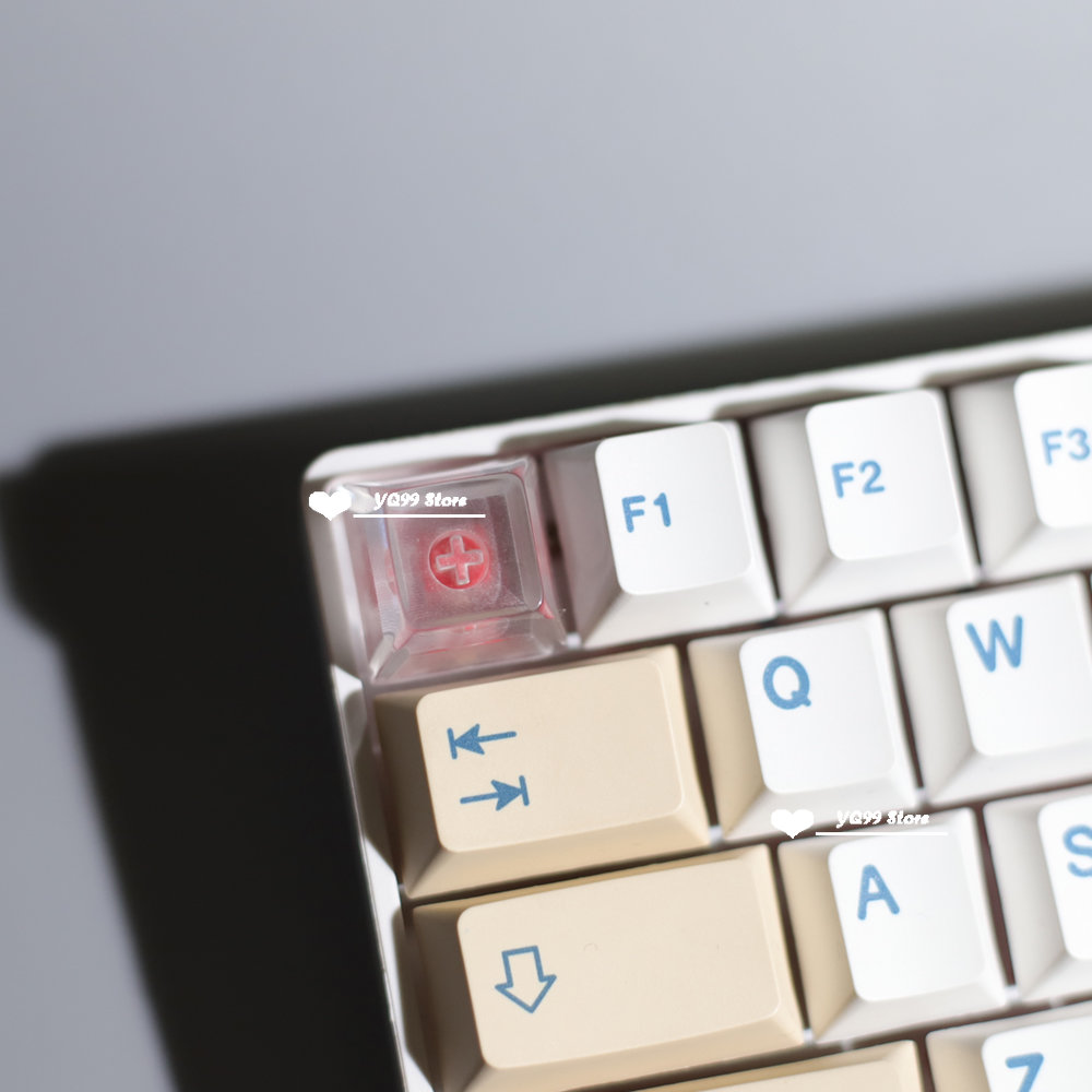 keycaps Voor mechanisch toetsenbord Game Backlit Keycap meisje schattig cadeau ESC Key Transparante cartoon persoonlijkheid Keycap Cherry MX Axis