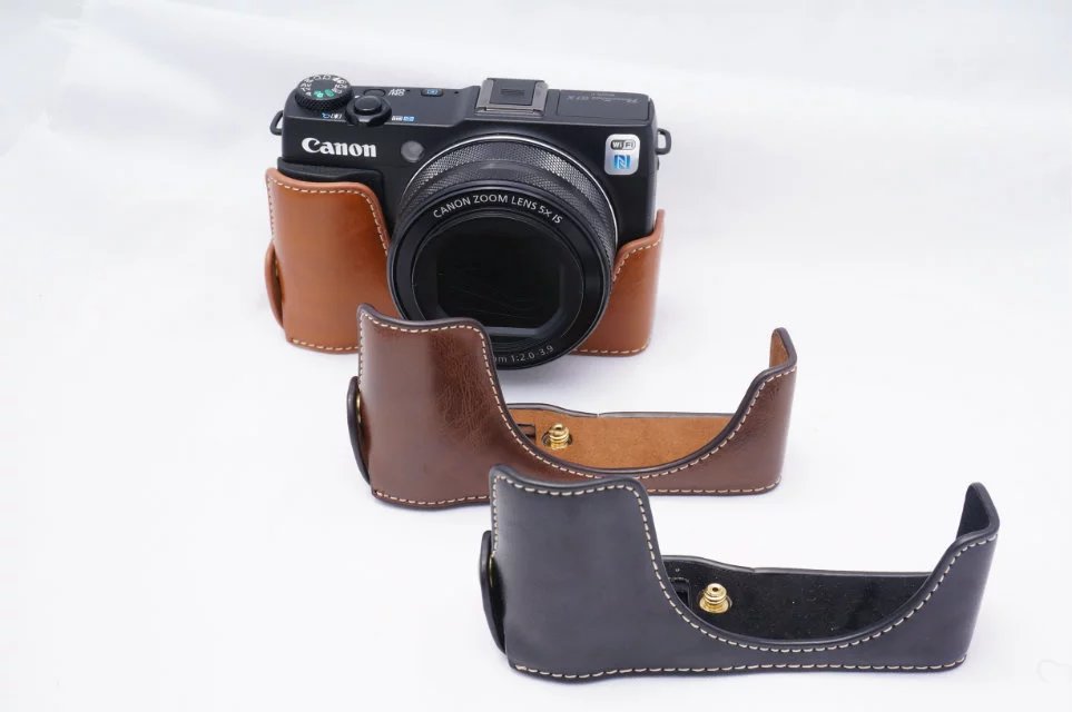 Bag Case PU Grip for Canon PowerShot G1X Mark II G1XII Digital Camera