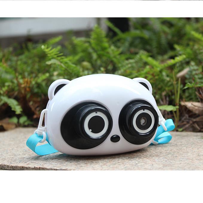 Leuke Cartoon Varken Machine Kids Baby Bubble Camera Outdoor Automatische Bubble Maker Bad Speelgoed Cadeau Voor Vriendin Kinderen: Little panda