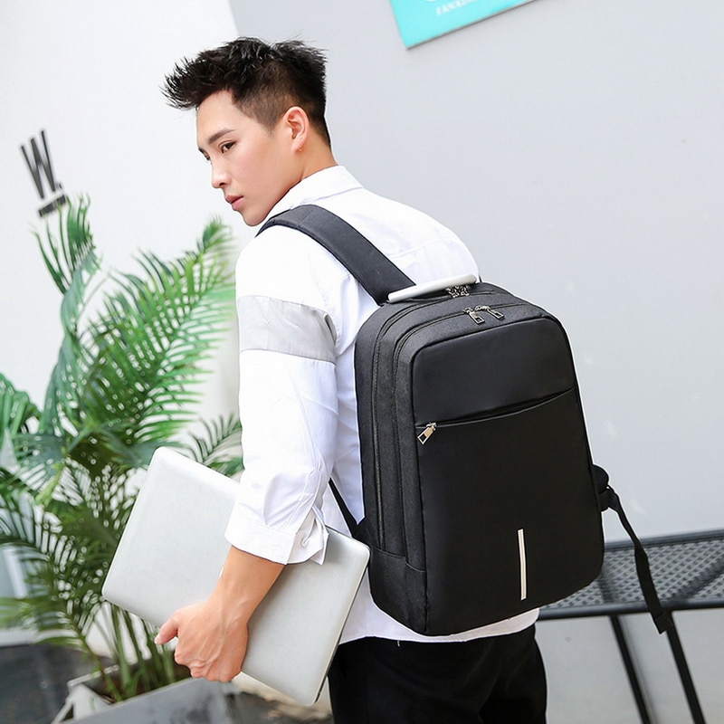 Anti-theft Backpack 15.6 Inch Waterproof Laptop Backpack USB Charging Men Travel Backpack Teenage Student School Shoulder Bags