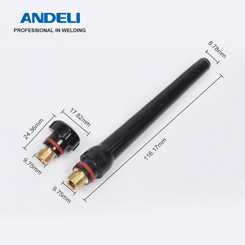 ANDELI TIG Welding Accessories for TIG Torch QQ-150 TIG Nozzle/Collets/Collet Bodies/Back Cap