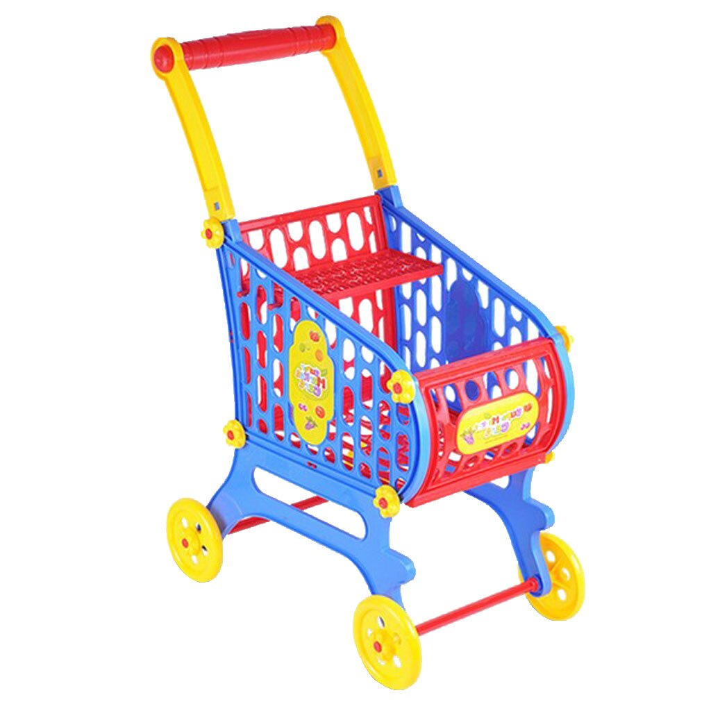 52Cm Simulatie Plastic Winkelwagen Kruidenier Speeltoestel Voor Babypop Toebehoren