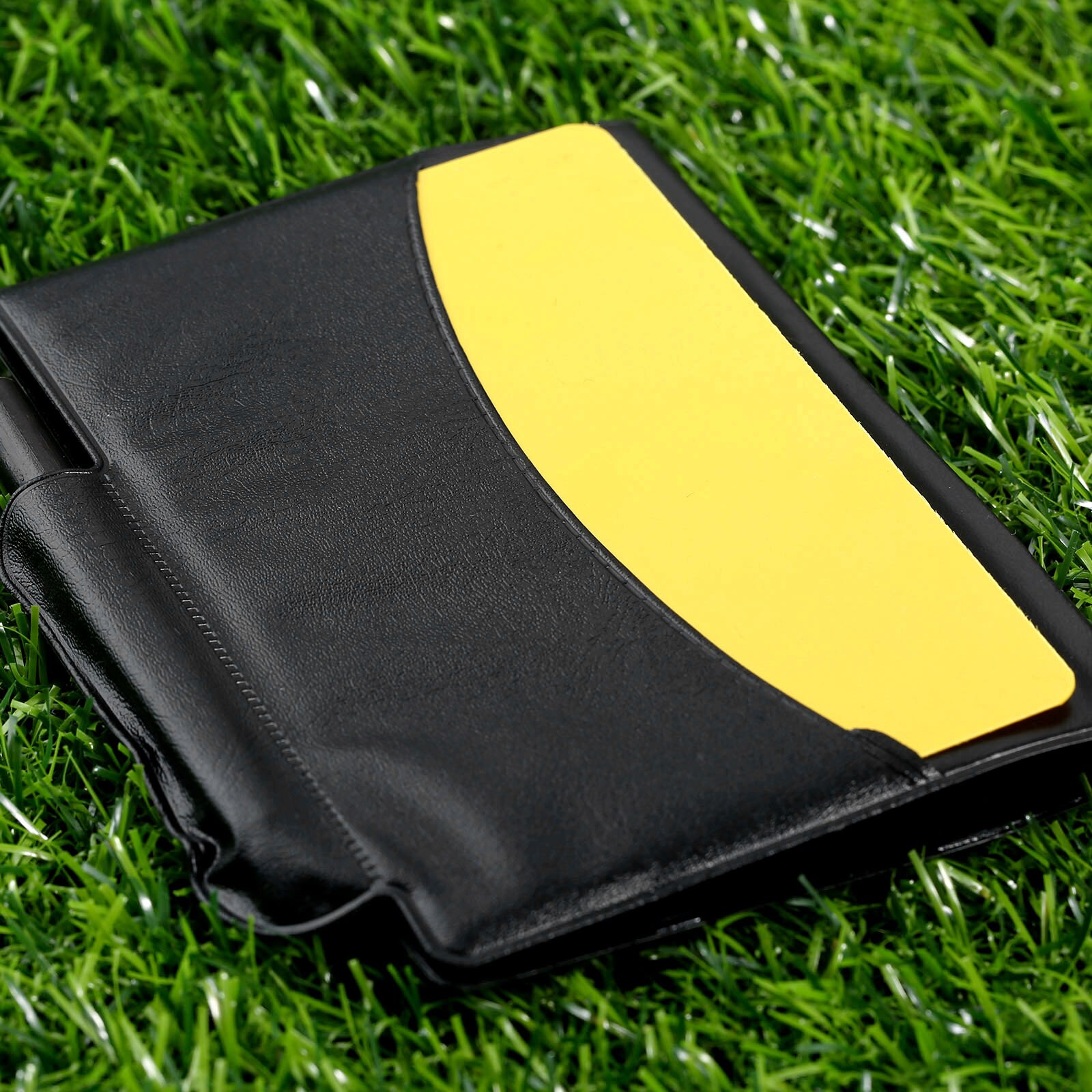 Gohantee fußballzubehör: schiedsrichter-notizbuch mit roter und gelber karte sowie bleistift für fußballschiedsrichter