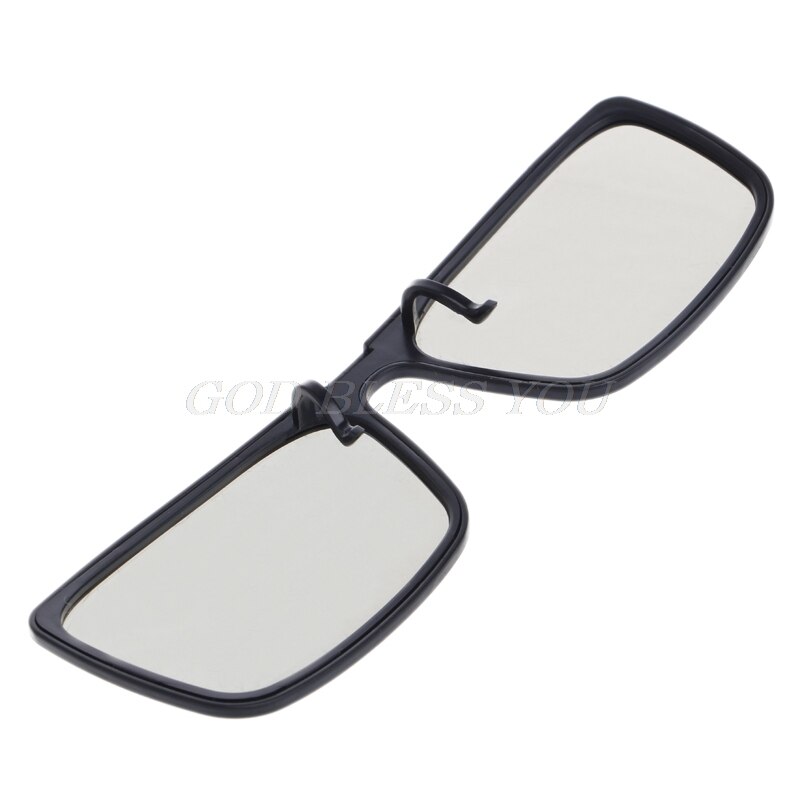 Clip-on type circulaire passief gepolariseerde 3d glazen voor tv real 3d cinema 0.22mm