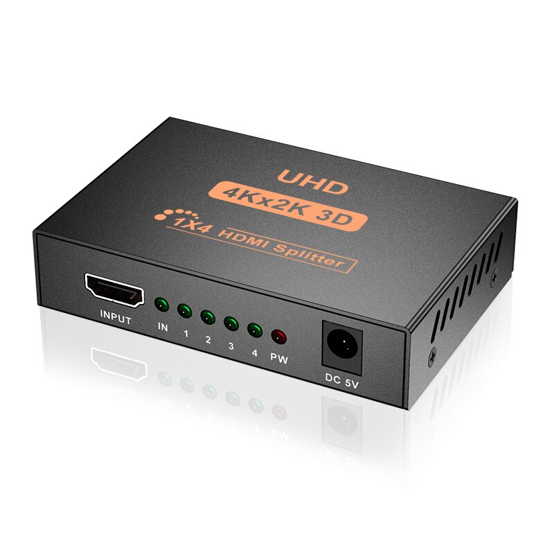 HDMI Switch 4K HDMI Splitter 1x4 to 4 Ports Charging Splitter Video Splitter: Default Title
