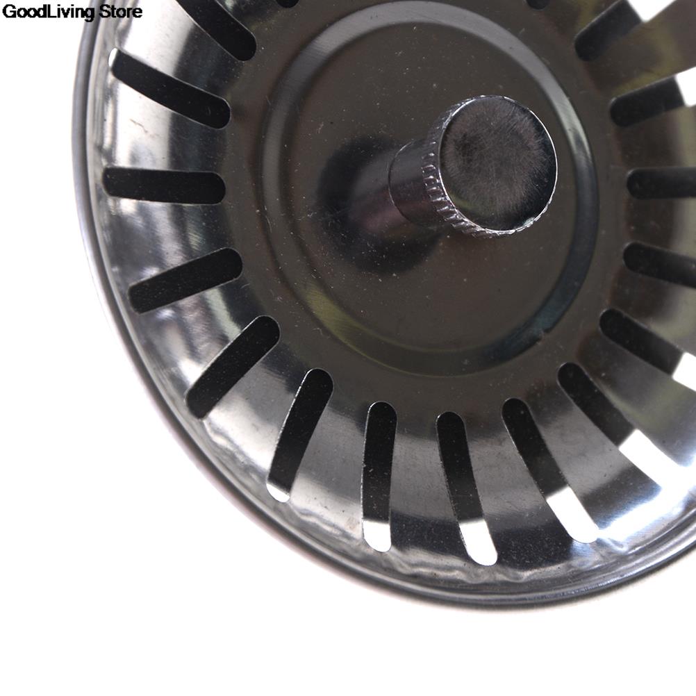 1pc Stainless Steel Kitchen Sink Strainer Drains Filter Stopper Waste Plug Bathroom Lavabo Hair Colander Catcher