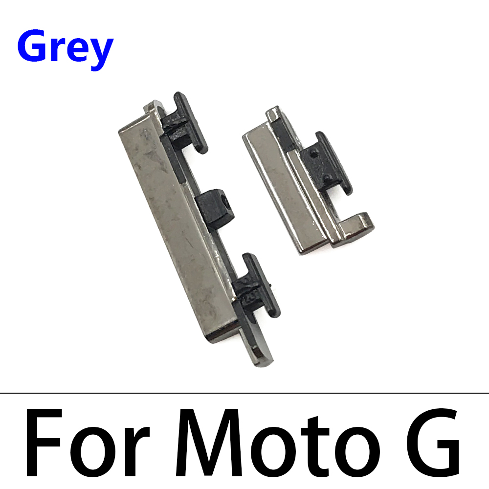 20pcs/lot, Side Power Key + Volume Button For Motorola Moto G6 Play G4 G5 G5S G6 Plus Side Key: Moto G Grey