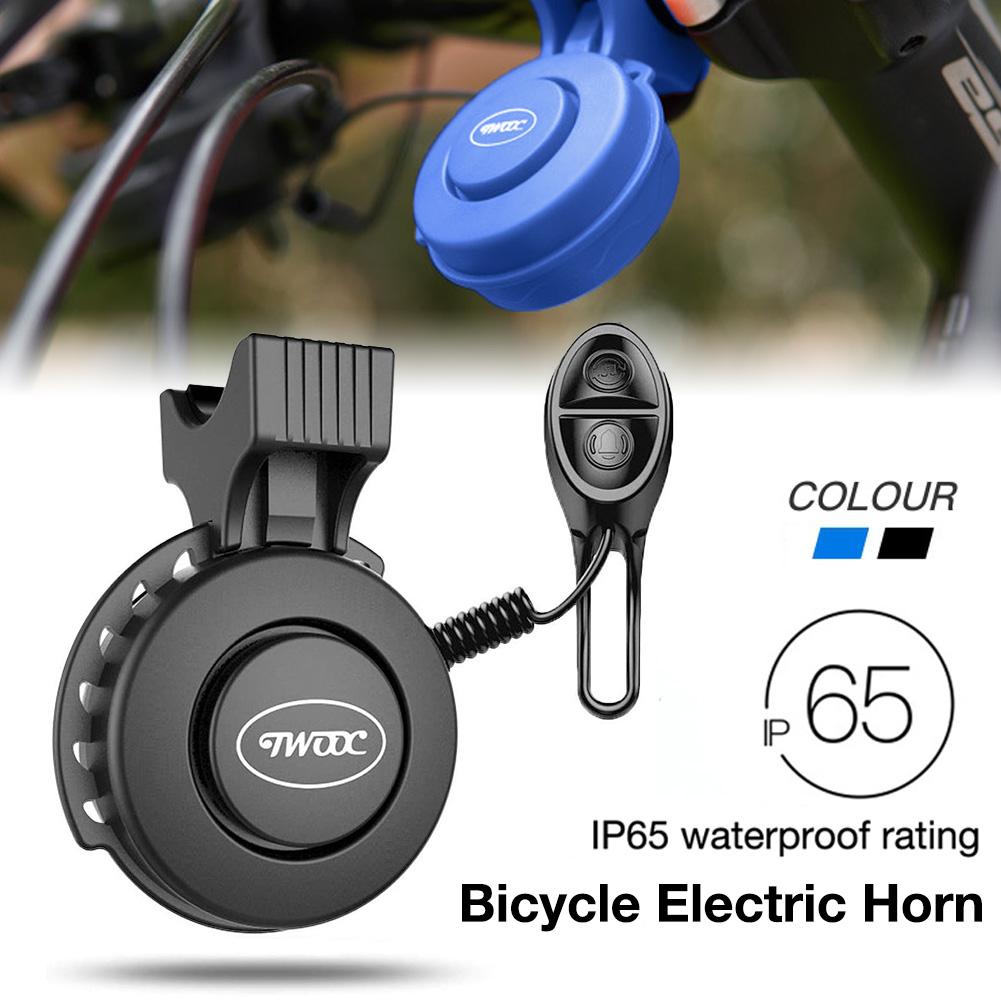 Twooc T-002 Elektrische Fiets Hoorn 110-120 Db Waterdichte 4 Geluid Modi Usb Opladen Elektronische Fietsbel Elektrische Claxon