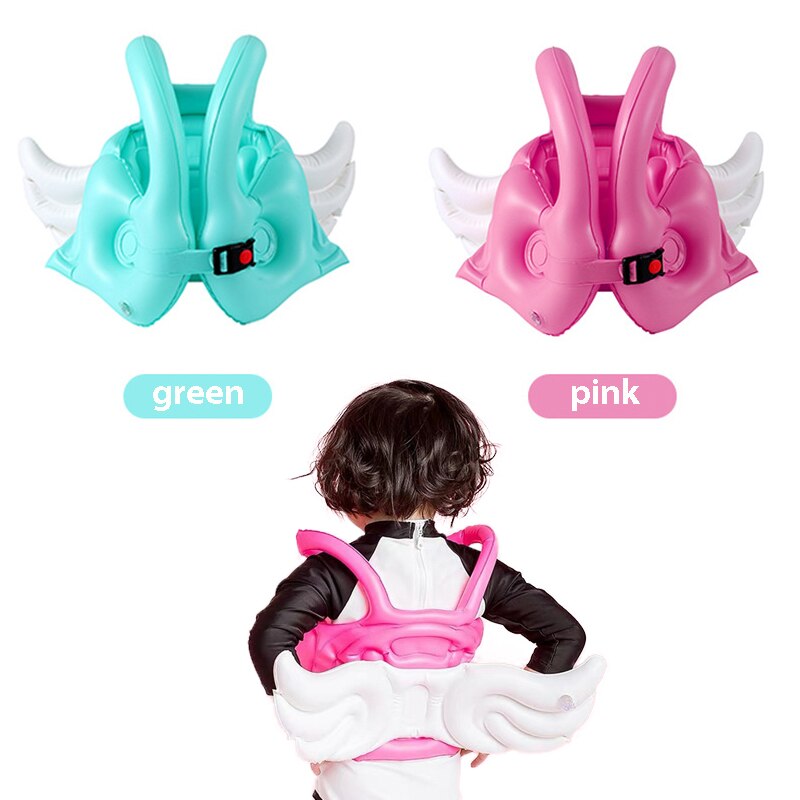 Baby Floating Swimsuit Angel Wings Life Jacket Kids Buoyant Swimming Aids Training Float Ring Water Kawaii Toy Pool Sports