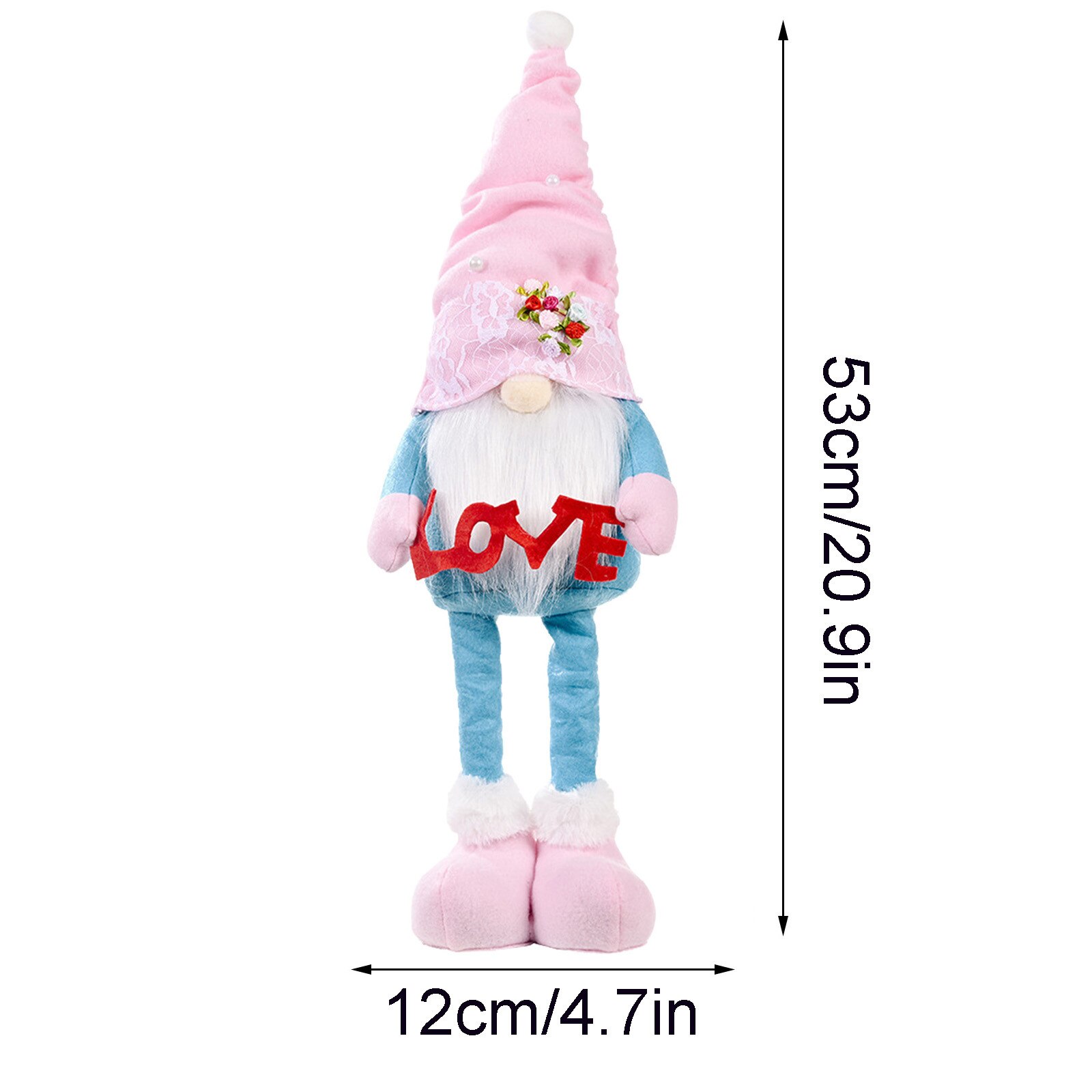 Spring Flowers Dwarf Gnome Mother's Day Gnomes Home Decoration Stuffed Soft Doll Cushion Sofa Pillow Xmas: E