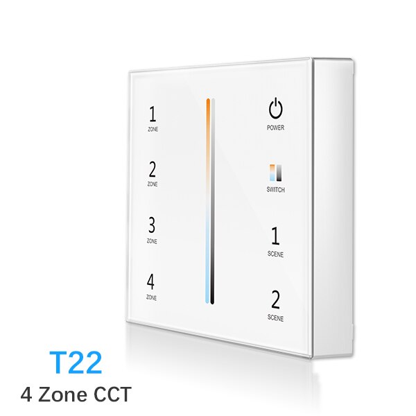 2,4g T21/T22/T24/T25 4 Zone Clever berühren Tafel fernbedienung LED Dimmer dimmen/RGB /RGBW/RGB + CCT Helligkeit LED Regler für LED streifen: LSD-T22 nur