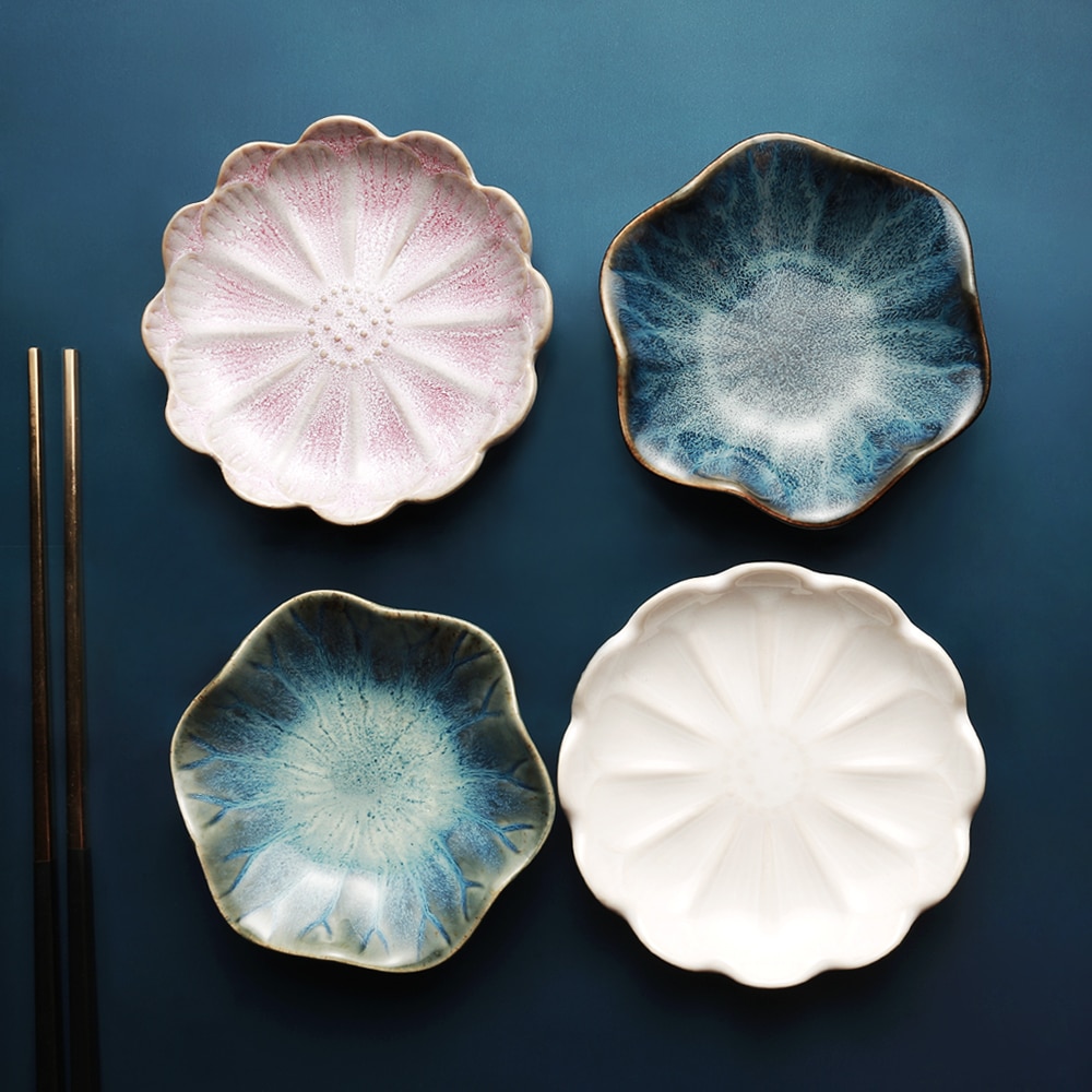 Japanese-style Kiln Change Ceramics Dish Sauce Dish Pot Sauce Dish Home Kitchen Tableware