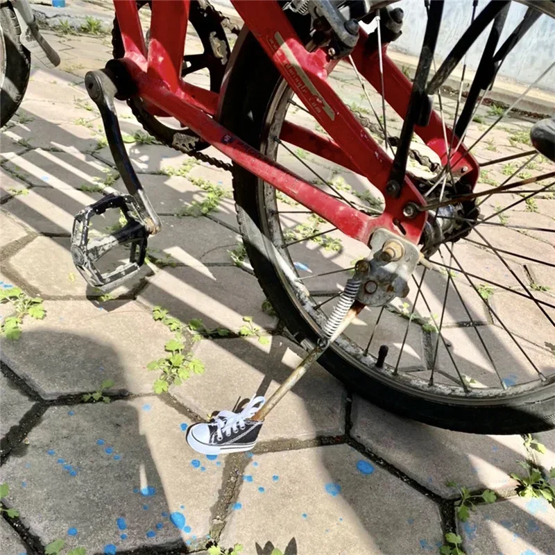 1 ST 7.5 cm Motorfiets Beugel Canvas Schoen Zijbeugel Fiets Pedaal Beugel Pad Motorfiets Kickstand Stands Beschermhoes