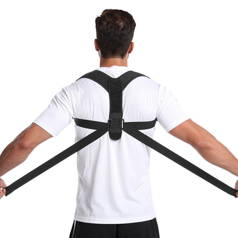 1Pc Posture Corrector Adjustable Upper Back Brace for Clavicle to Support Neck Back Shoulder.