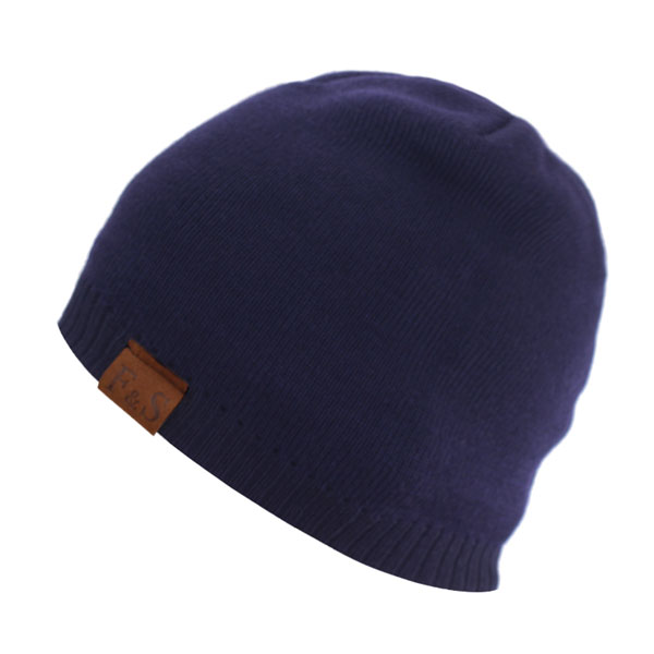 Märke skullies mössor herr stickad mössa vinter mössor för män dam keps vinter mössa gorro tjock varm huva herr vintermössa: Marin