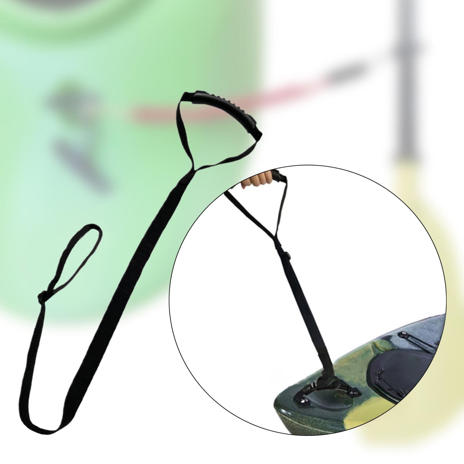 Kayak Stand up Assist Strap Adjustable Length from 33-55 inch Dragging Accessories for Kayaker Multi Purpose Strong Handle