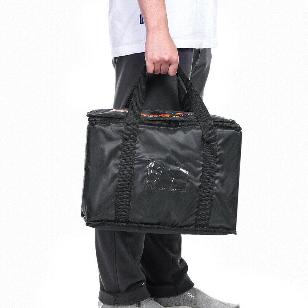 Food Bag Large Reusable Grocery Lunch Ice Pack Pizza Takeaway Cooler Thermal Insulation Restaurant Waterproof Portable