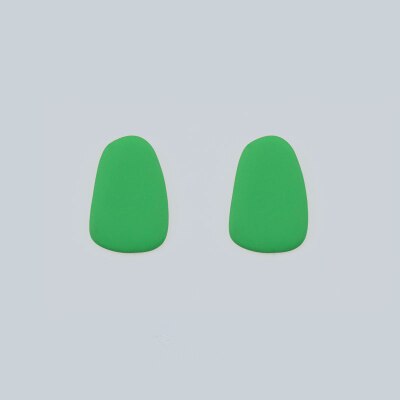 AOMU 2020 Nuovo S925 Semplice Geometrica Irregolare ciottoli Ovale Colorato Opaco Vernice spray in Metallo Semplice Orecchini Delle Viti Prigioniere per Le Donne: C