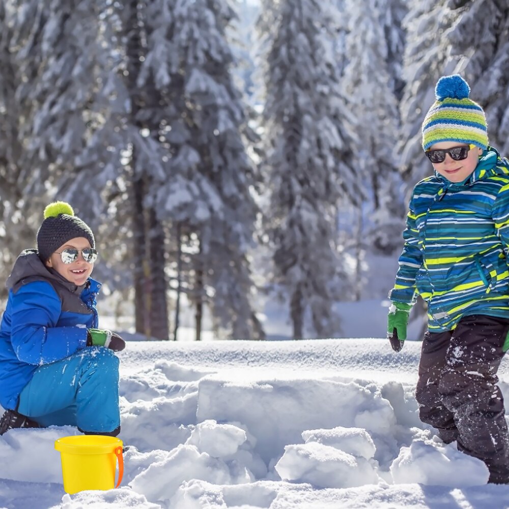 1 Set Sneeuw Spel Rekwisieten Grappige Creatieve Interessante Praktische Plastic Sneeuw Emmer Sneeuwpop Mold Sneeuwbal Clip Sneeuwbal Maker Voor Kid