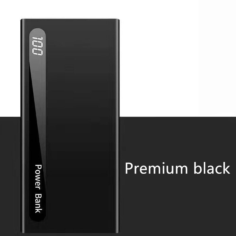Ultradünne Power Bank 30000mAh Power Externe Batterie Tragbare Schnelle Ladegerät für Alle Smartphone Bank Wasserdicht