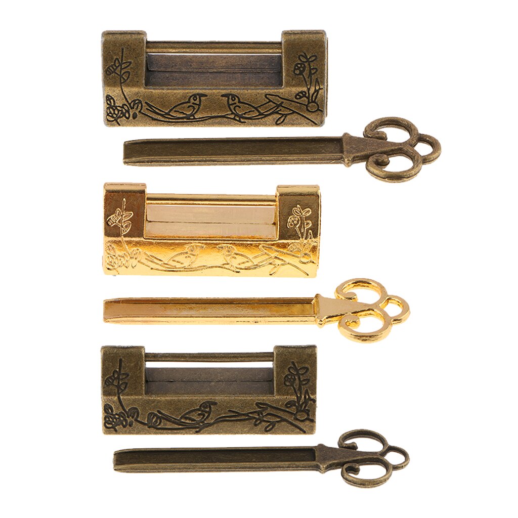 Long key Latch Padlock Kitchen Cabinet Cupboard Luggage Case, Snacks Box Shackle Lock Latch Bolt