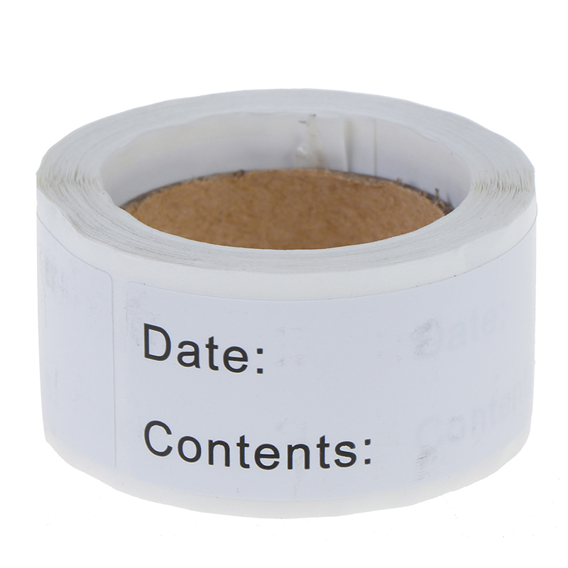 125pcs Food Storage Labels Refrigerator Freezer Labels Adhesive Label: Default Title