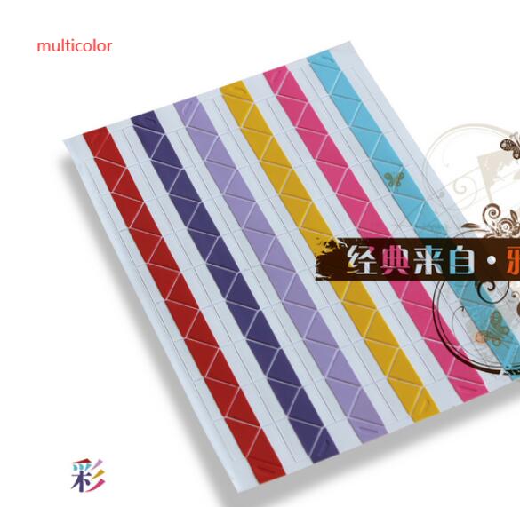 25 kpl tee itse valokuva-albumi leikekirjan kulmatarra pvc värikäs paperi kulmatarra kehys kuva koristelu 18 väriä: Monivärinen