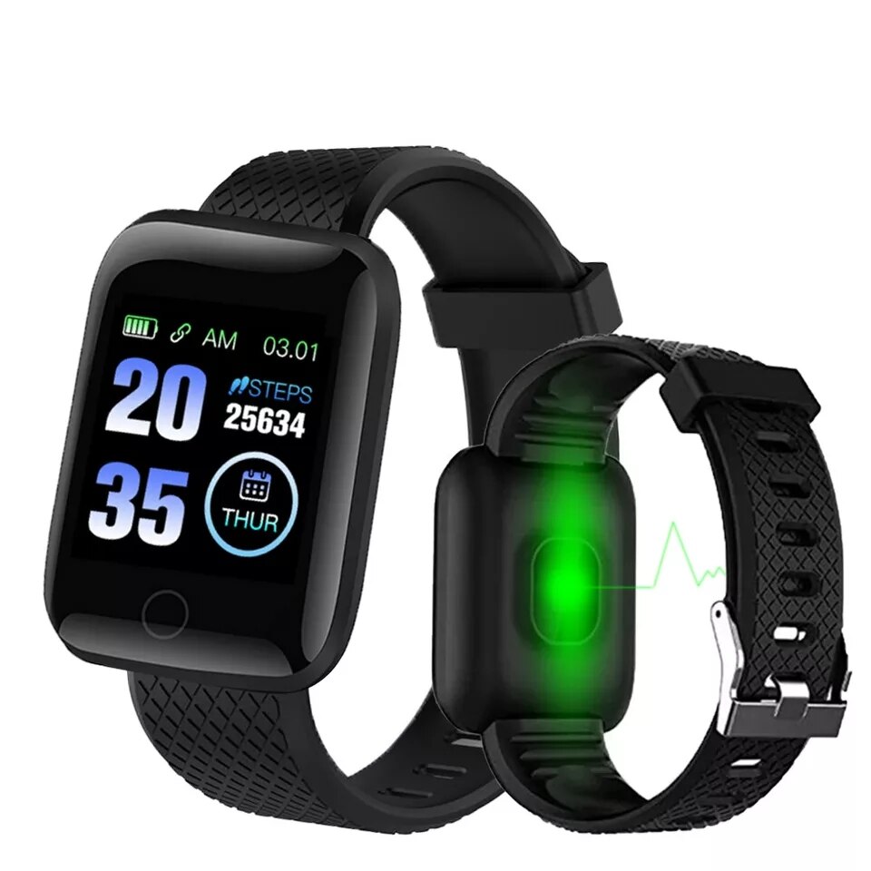 D13 smart ur 116 plus puls smart armbånd sportsure smart band vandtæt smartwatch til android ios