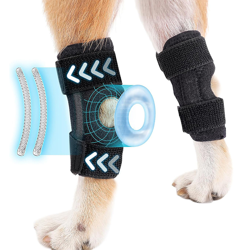 Rodilleras para mascotas, recuperación de lesiones para perros, envoltura para articulaciones de haca, transpirable, recuperación de lesiones, Protector de piernas para perros, soporte, protege la vendaje
