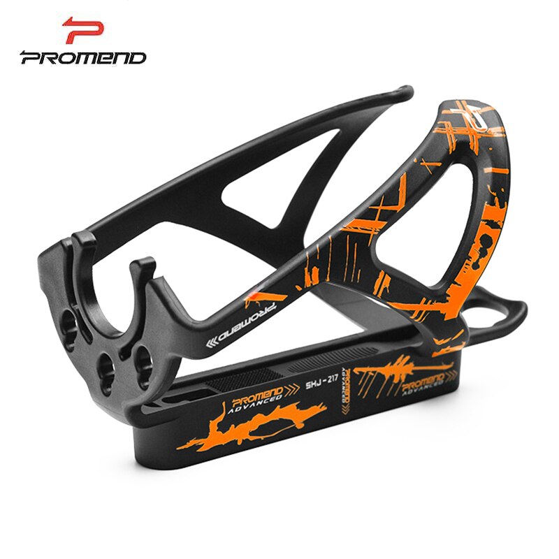 Promend mtb fiets bidonhouder racefiets drinkfles houder opvouwbare fiets bidonhouder fietsaccessoires: Zwart oranje