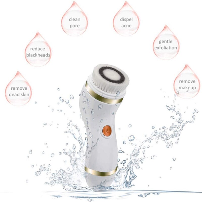 Cepillo de limpieza Facial-cepillo eléctrico rotatorio recargable para exfoliar y enmascarar