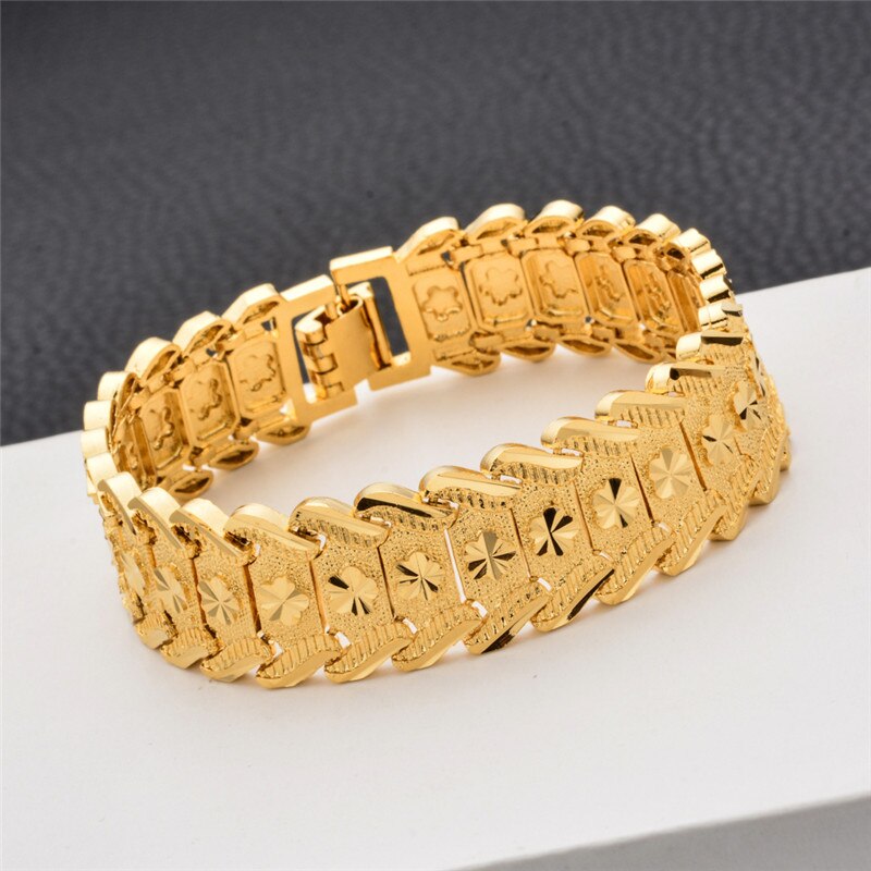 Plated Goud Kleur Armband Voor Vrouwen Mannen Multi-Stijl Cubaanse Link Chain Armband Sieraden