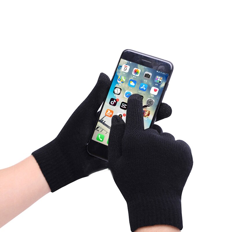 Neue 3d Wirbel Bunte Warme Handschuhe Frauen berühren Bildschirm Handschuh Winter Künstliche Wolle Fäustlinge Weibliche Weihnachten Handschuh