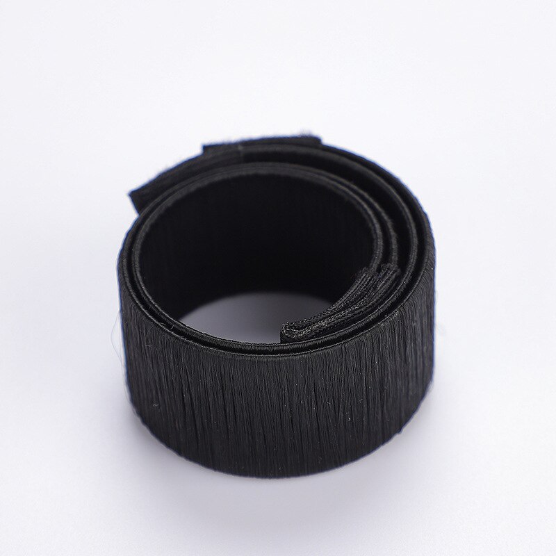 Artefacto de pelo trenzado con cabeza de bola a la , pelo rizado perezoso, anillo de bofetada, juego de cabeza de brote, palo de pelo rizado simple, tocado: Negro