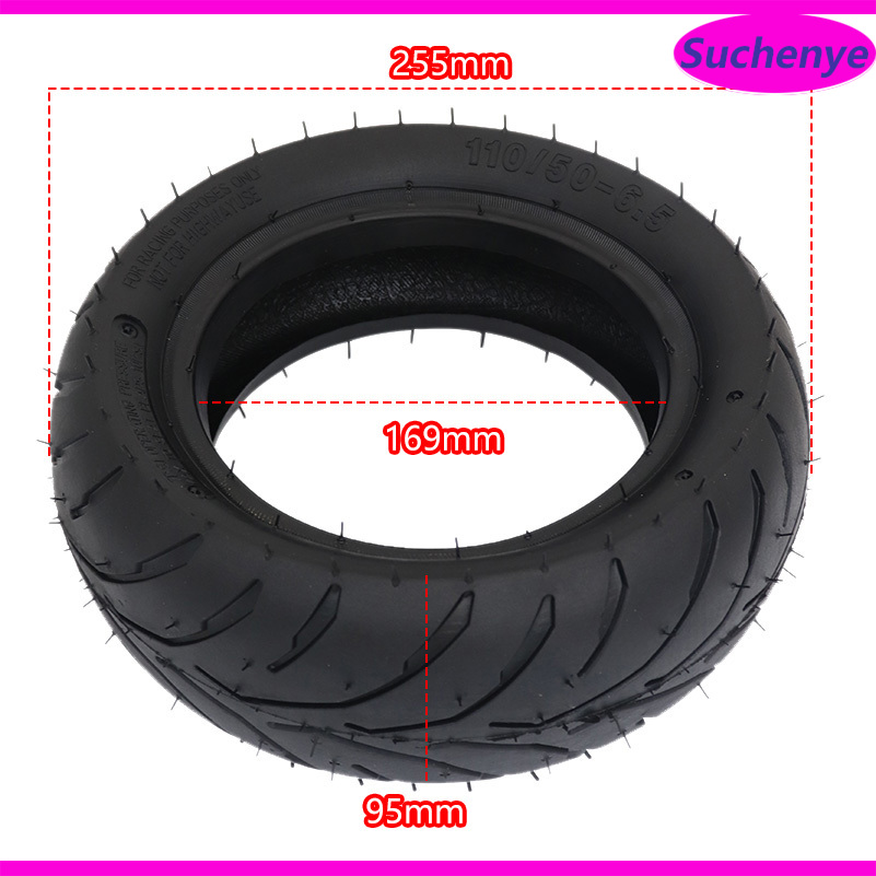 11 Inch 110/50-6.5 Outer Tyre City- Road Tire Rear Wheel Wear Resistant Tire for 49cc Mini Motorcycle Dirt Bike
