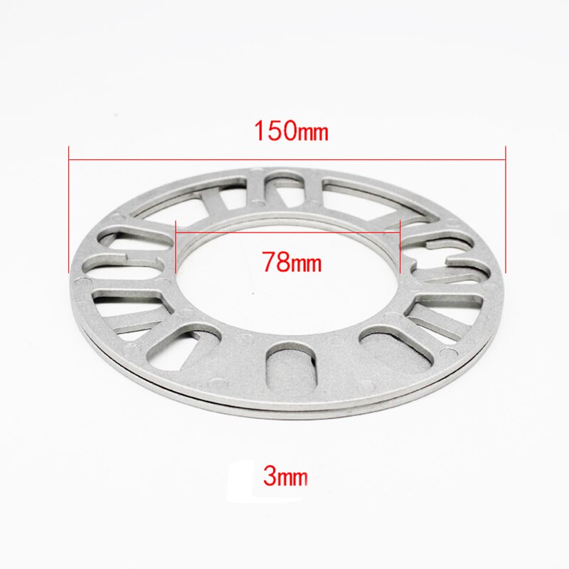 4 Stuks Wiel Spacers 4X100 4X108 4X114.3 5X100 5X105 5X108 5X112 5X114.3 5X120 Aluminium Et Wiel Shims Pakking Band Spacers: 3mm