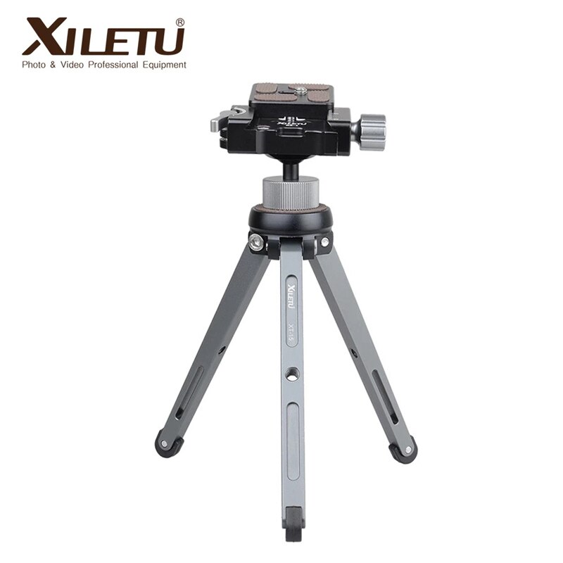 Xiletu XT15 + BS1 Mini Desktop Statief Kit Lichtgewicht Stand Camera Telefoon Video Statief Voor Mobiele Telefoon Dslr Mirrorless Camera &#39;S