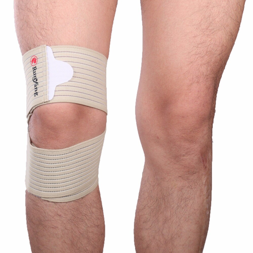Mumian 1 stks Elastische Bandage Kniebeschermers Volleybal Knie Mouw Elastische Knie Brace Ondersteuning Sport Verstelbare Bandage knie Protector