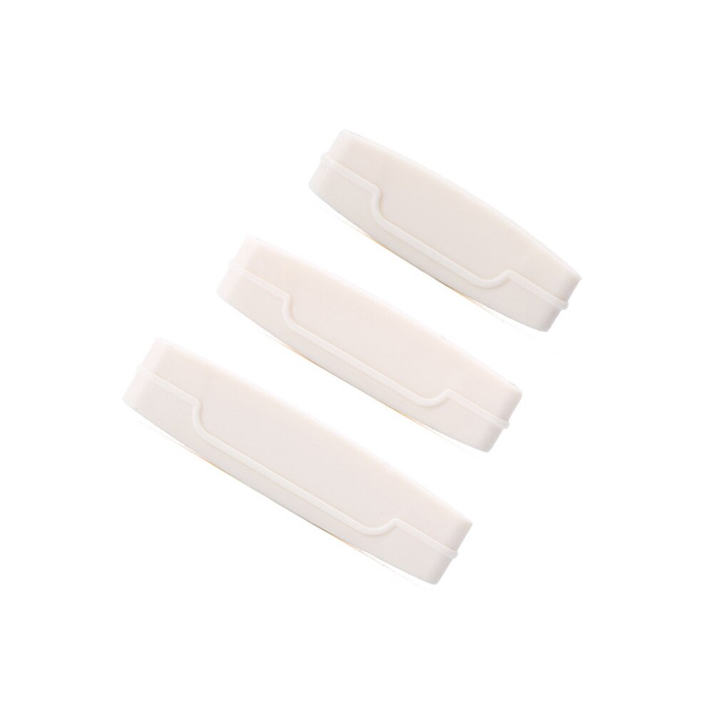 3 stk ting til badeværelse hånd let tandpasta klip dispenser 3 stk hjemmebrug rør rullende holder tandpasta presser: Hvid